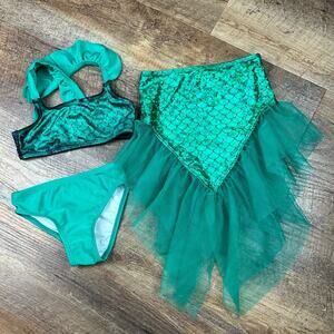 Mermaid 3 Pc. Bikini Green 18 Mos. Joe Boxer